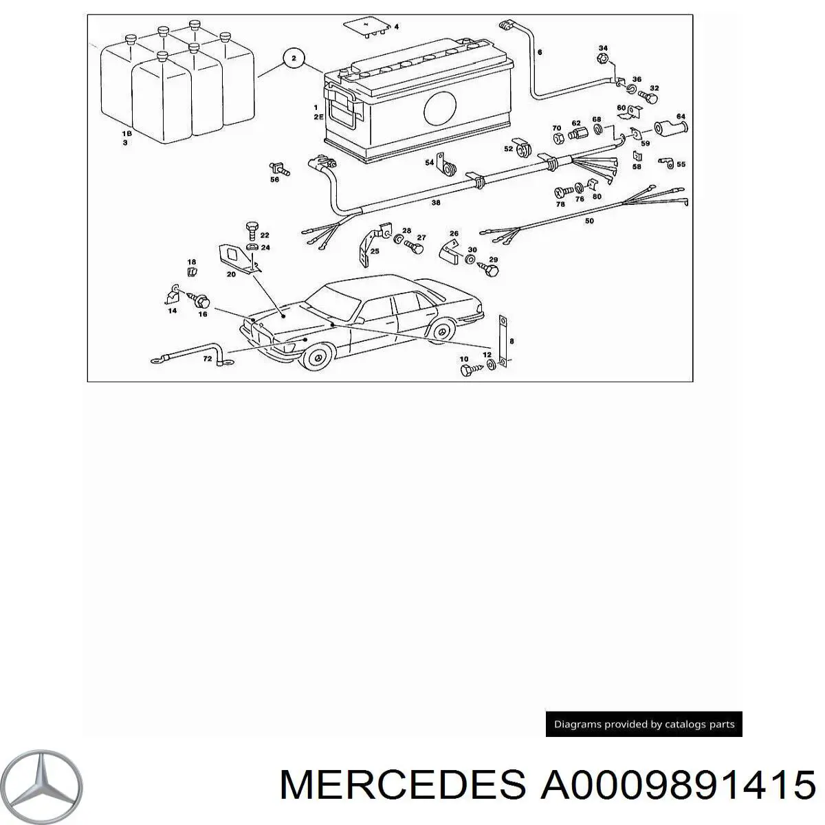  Mercedes A0009891415 цена, от 94.36 USD