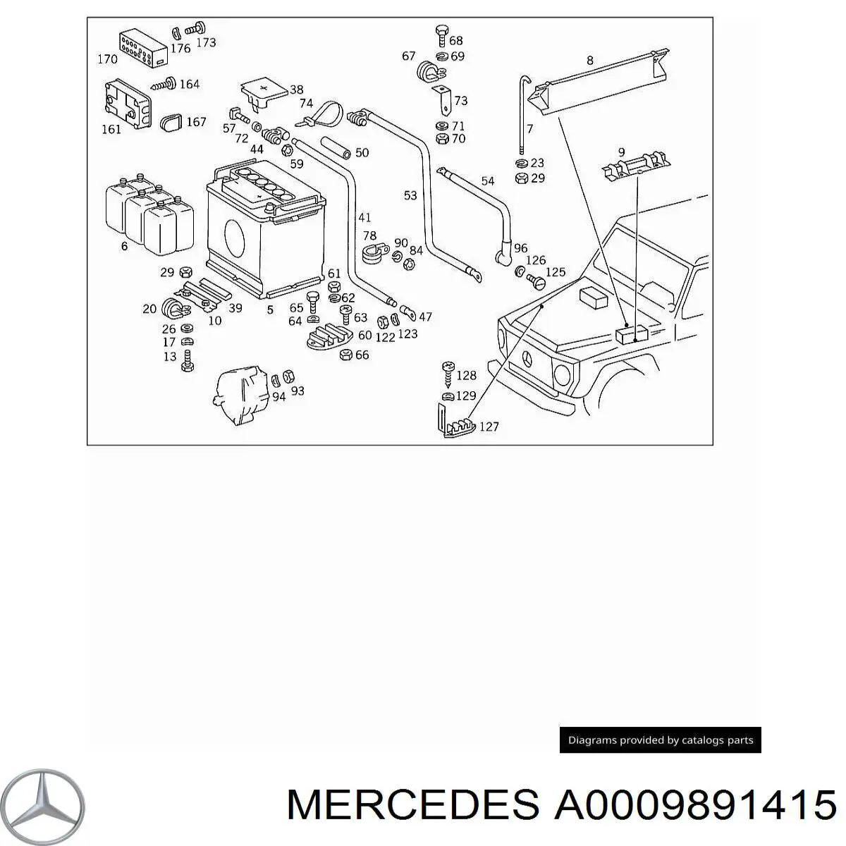 Купить A0009891415 Mercedes 