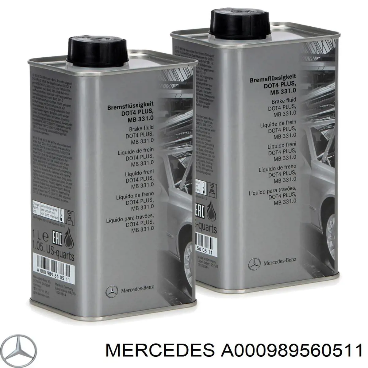 Жидкость тормозная Mercedes A000989560511
