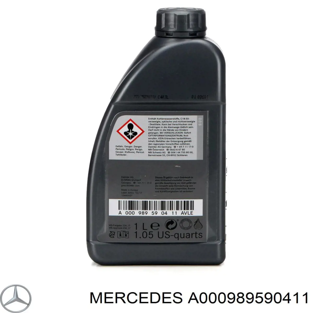 A000989590411 Mercedes Масло в коробку передач