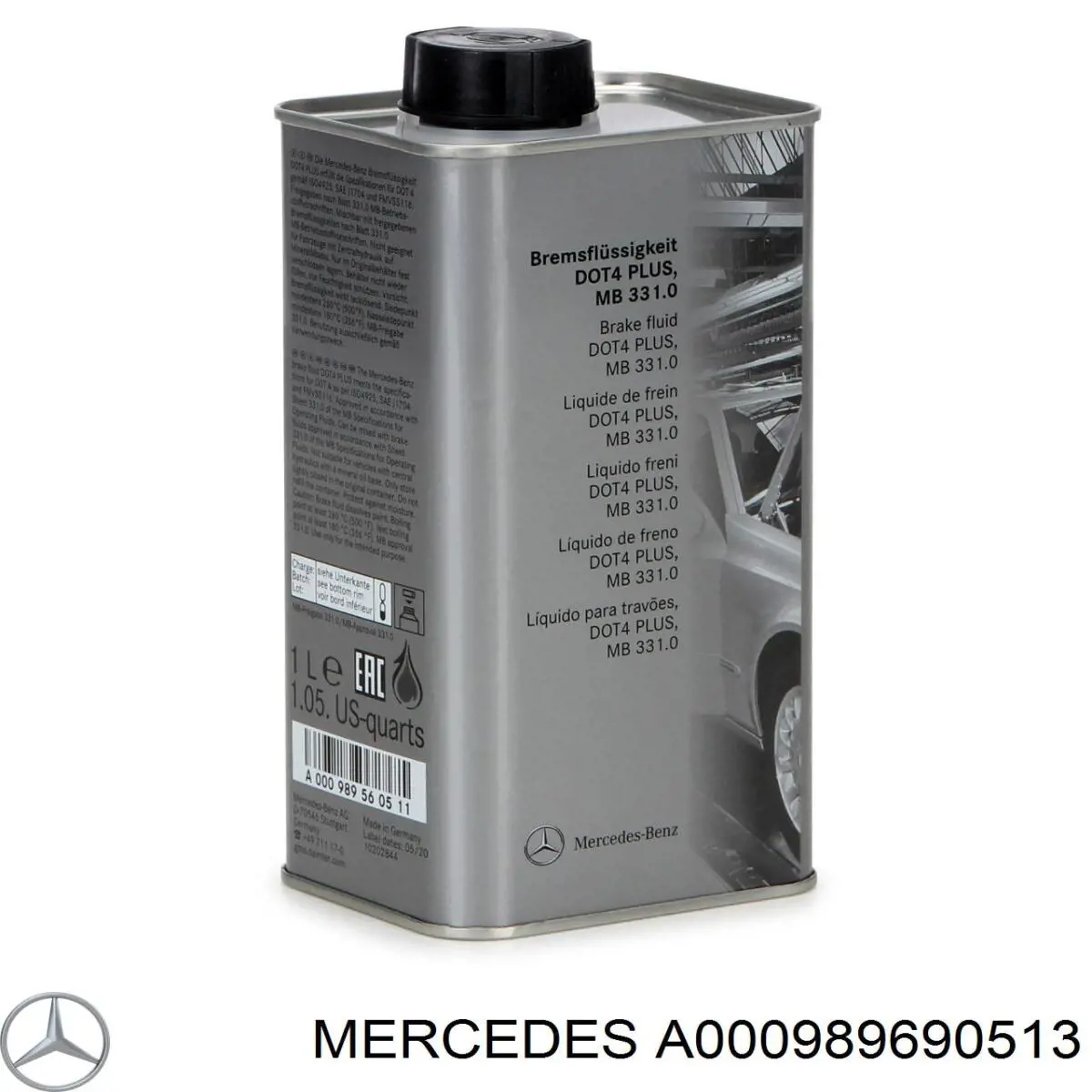 Масло трансмиссионное Mercedes A000989690513 цена, от 66.87 USD