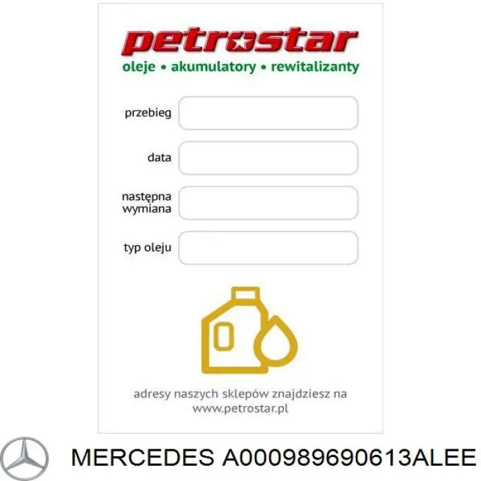 A000989690613ALEE Mercedes Масло двигателя