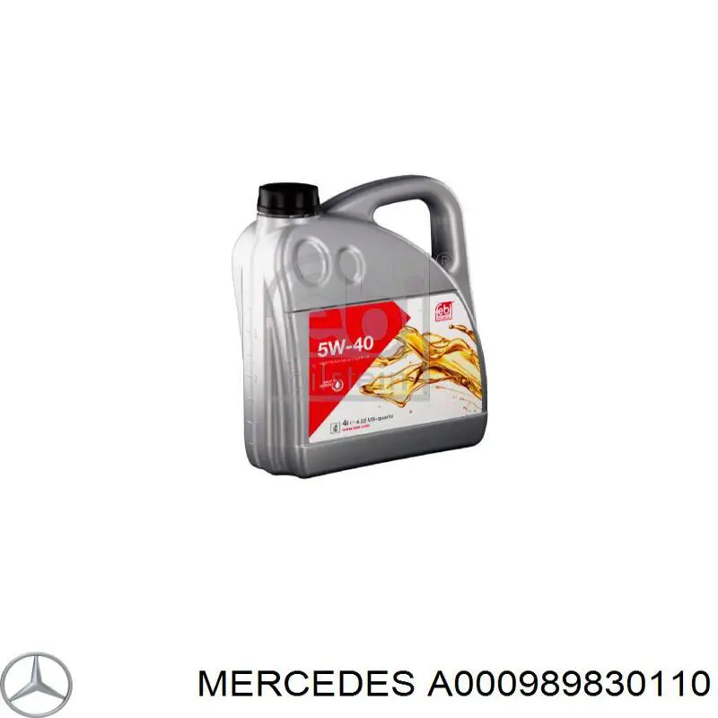 Масло моторное Mercedes A000989830110