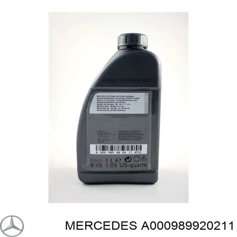 Масло моторное MERCEDES A000989920211