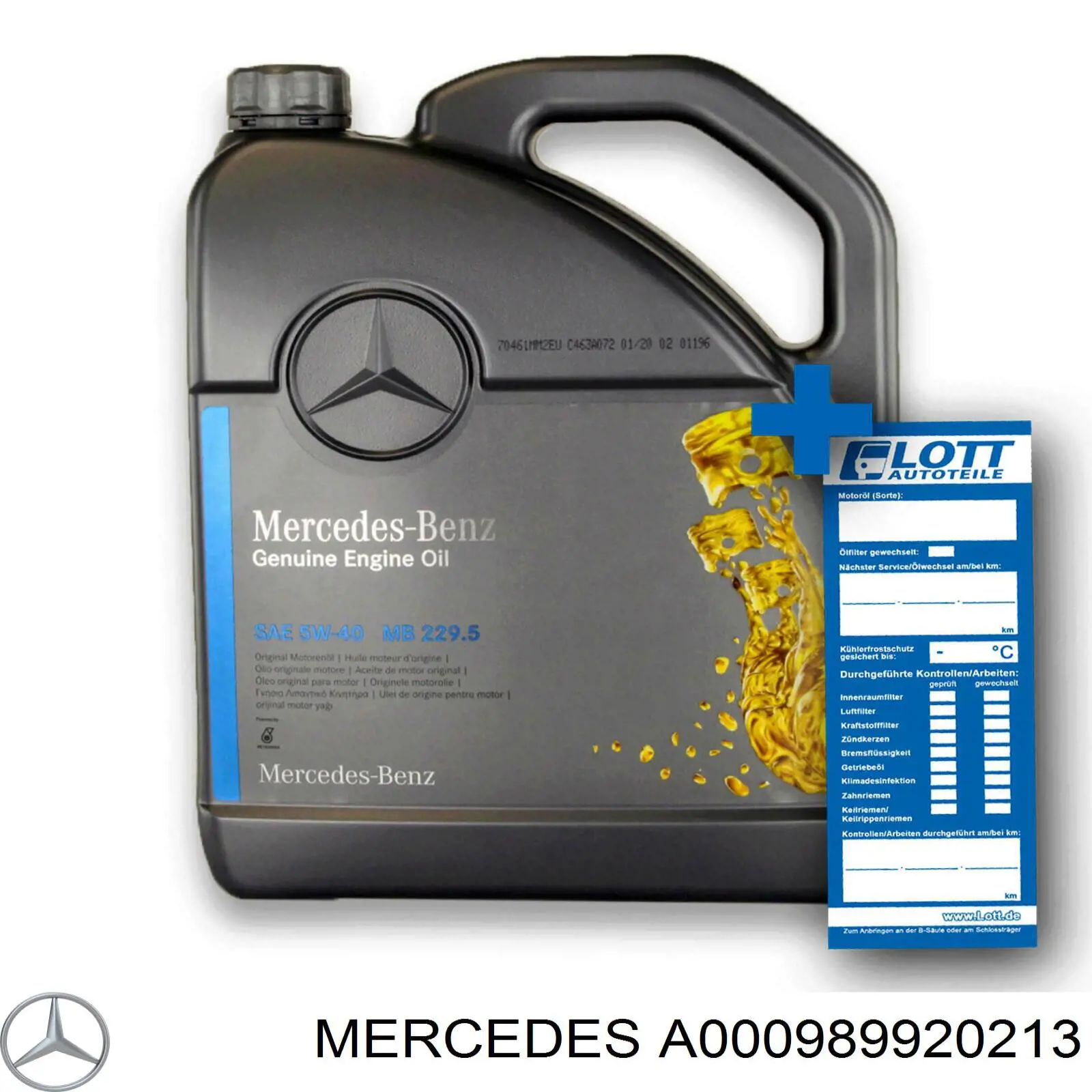 Масло автомобильное Mercedes A000989920213 цена, от 50.31 USD