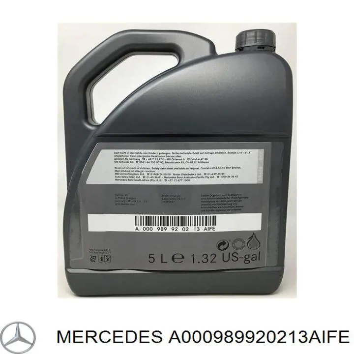 Масло автомобильное Mercedes A000989920213AIFE цена, от 53.73 USD