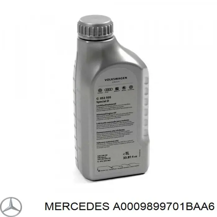 A0009899701BAA6 Mercedes Масло двигателя