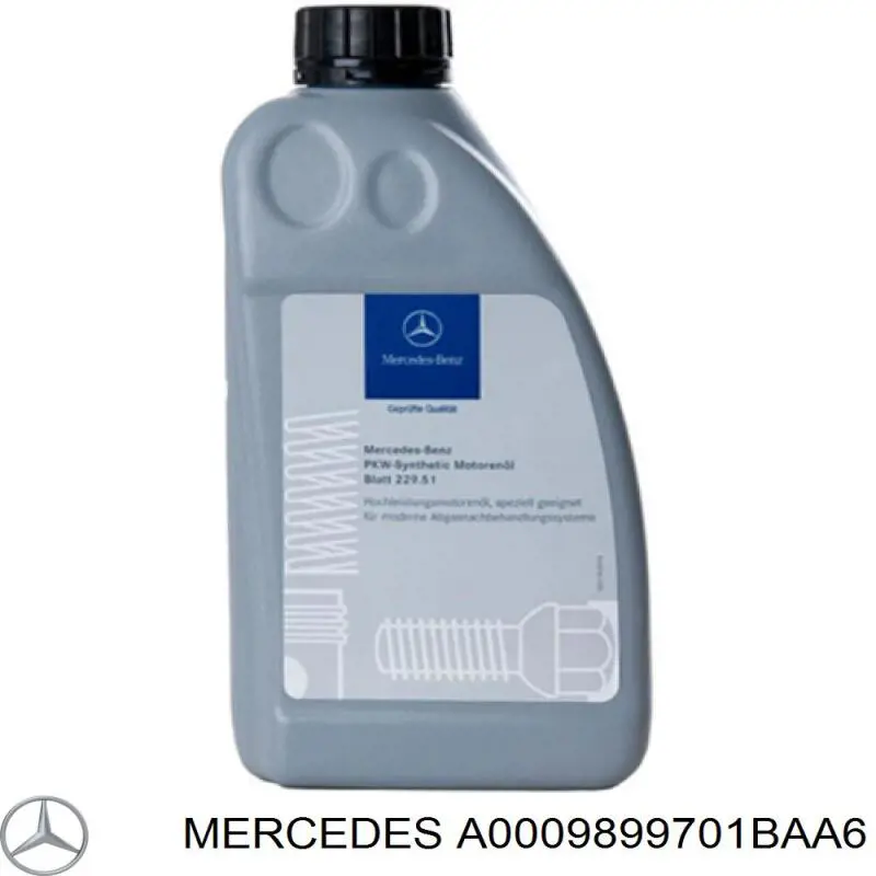 A0009899701BAA6 Mercedes óleo para motor