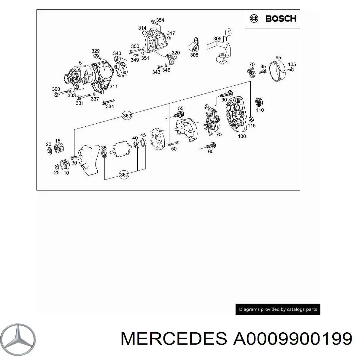  Mercedes A0009900299 цена, от 19.89 USD