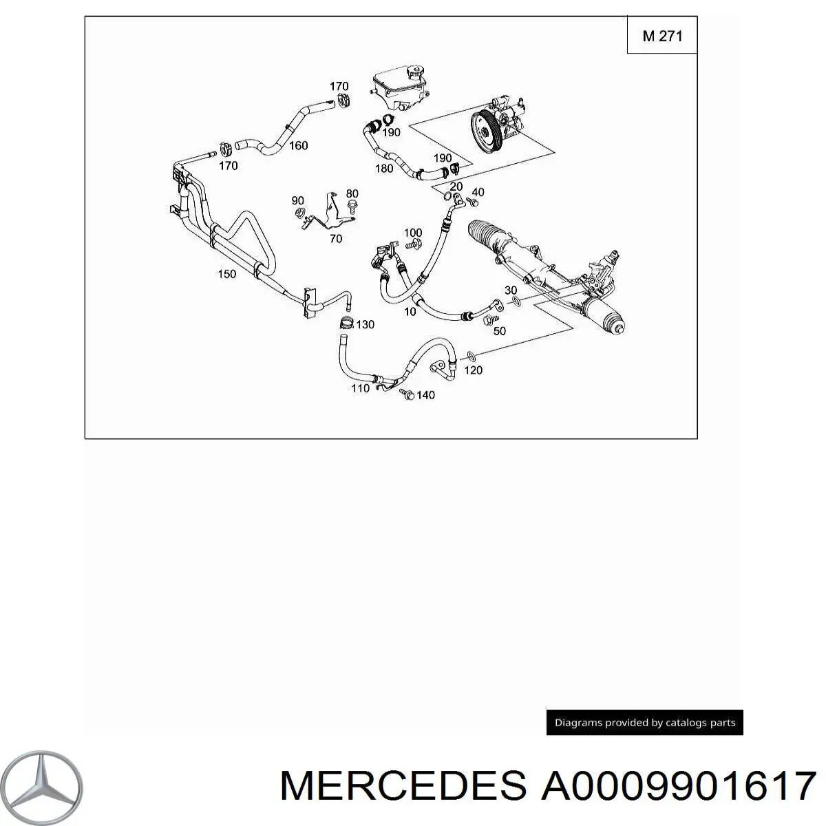  Mercedes A0009901617 цена, от 3.16 USD