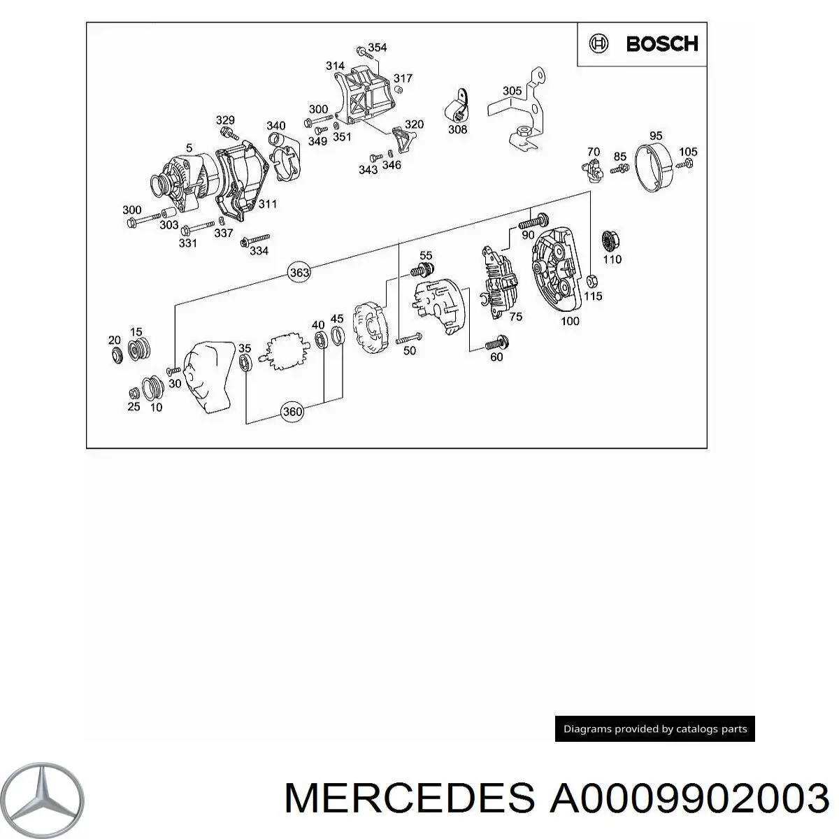 Купить A0009902003 Mercedes 