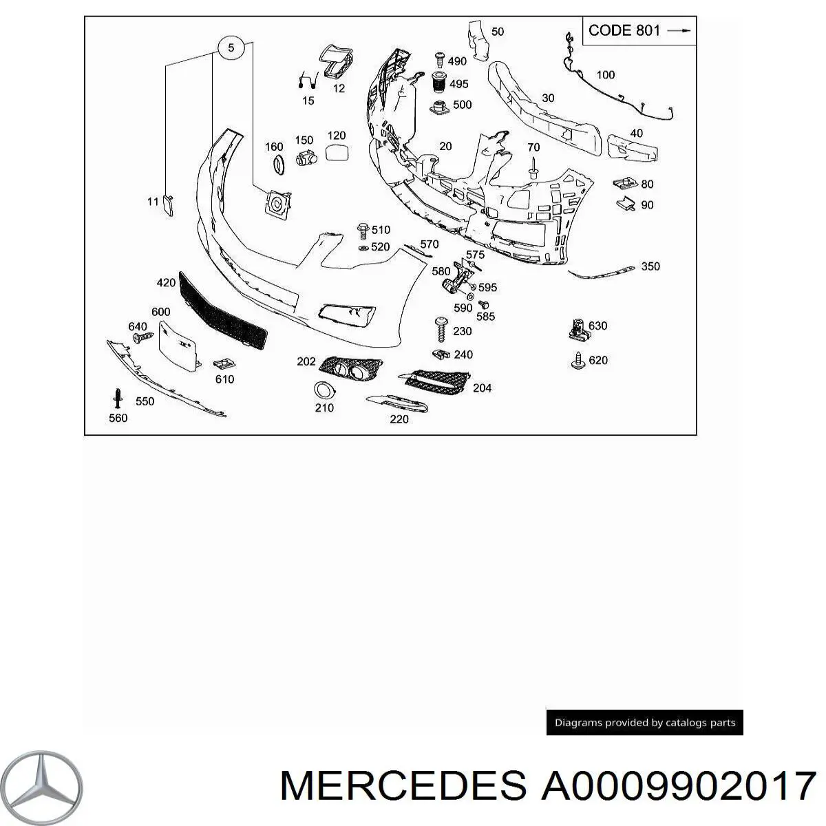 Купить 0009902017 Mercedes 