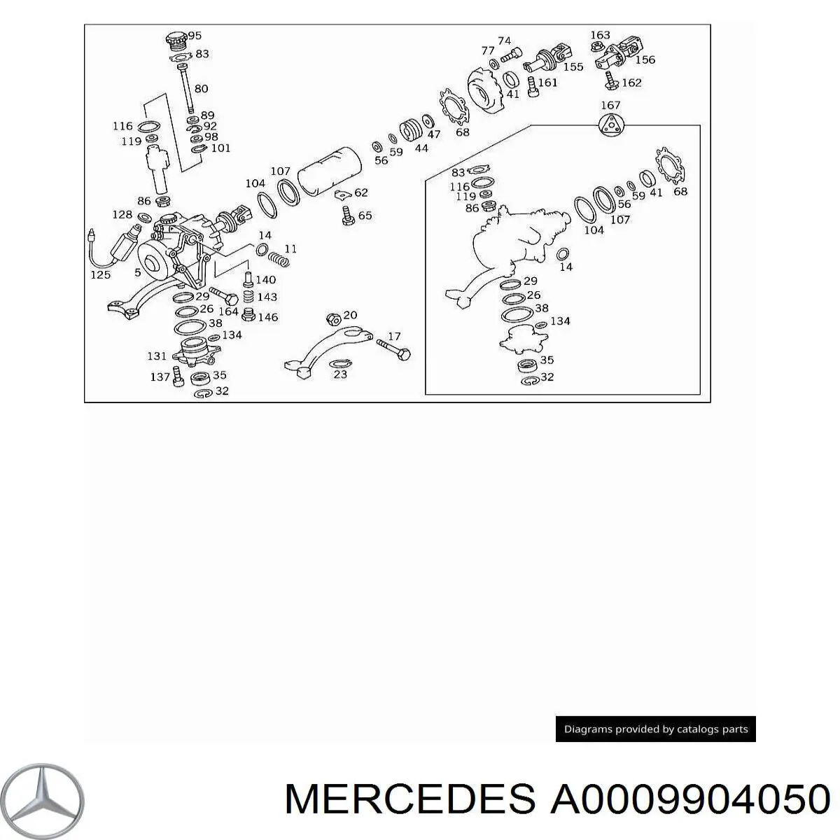  Mercedes A0009904050 цена, от 36.61 USD
