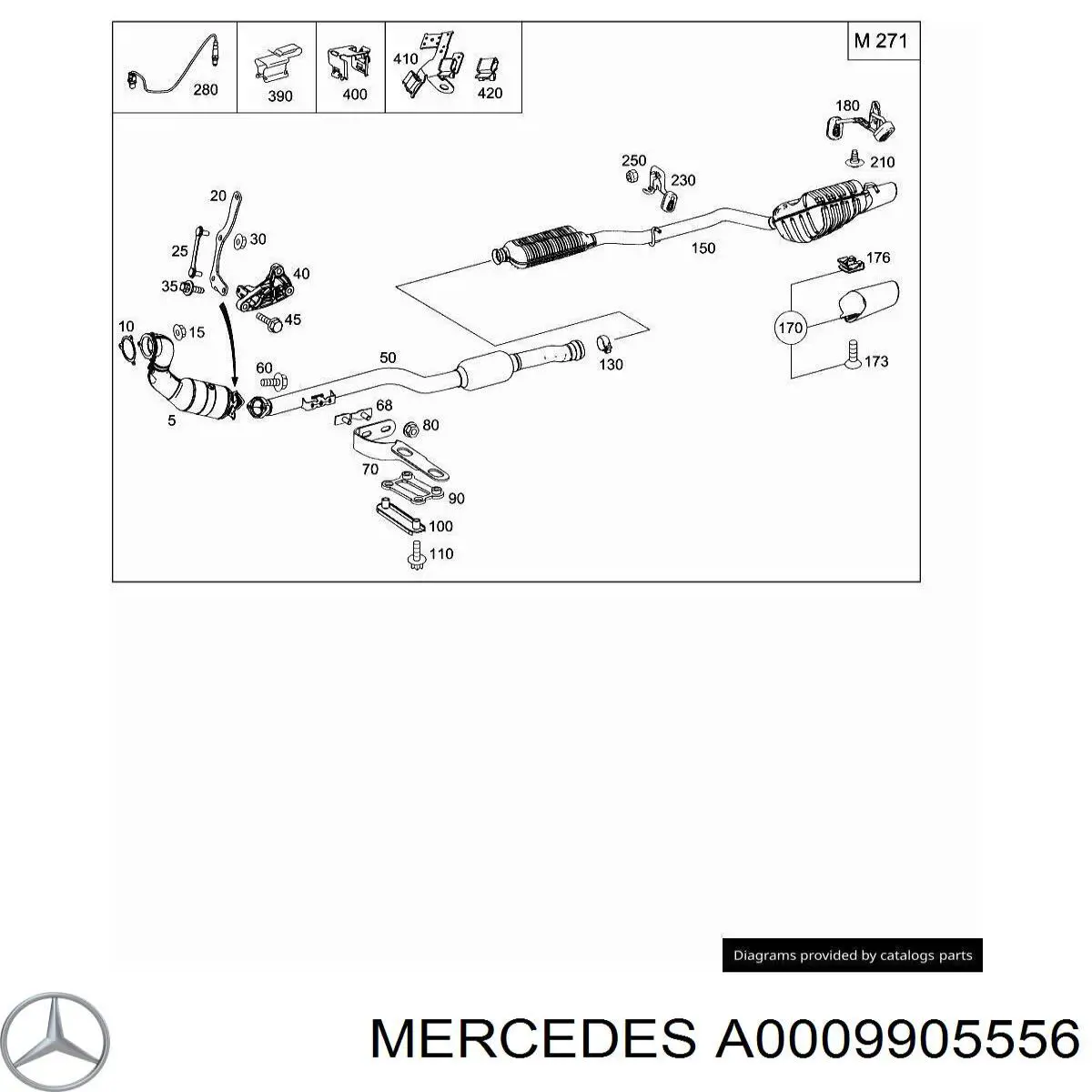 Купить A0009905556 Mercedes 