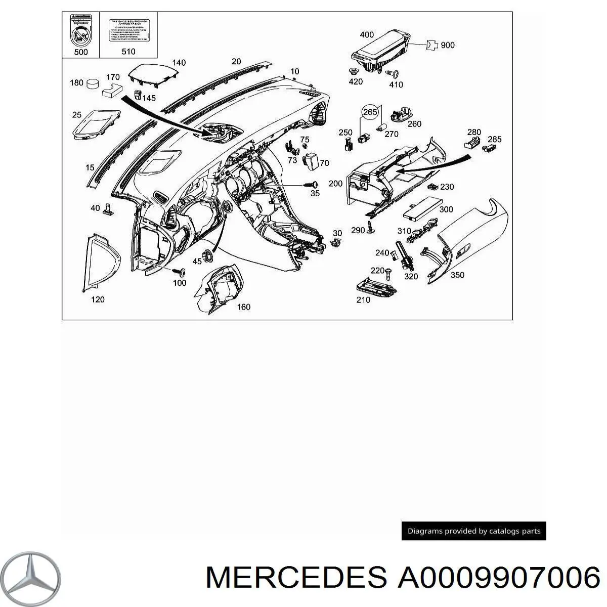 Купить A0009907006 Mercedes 