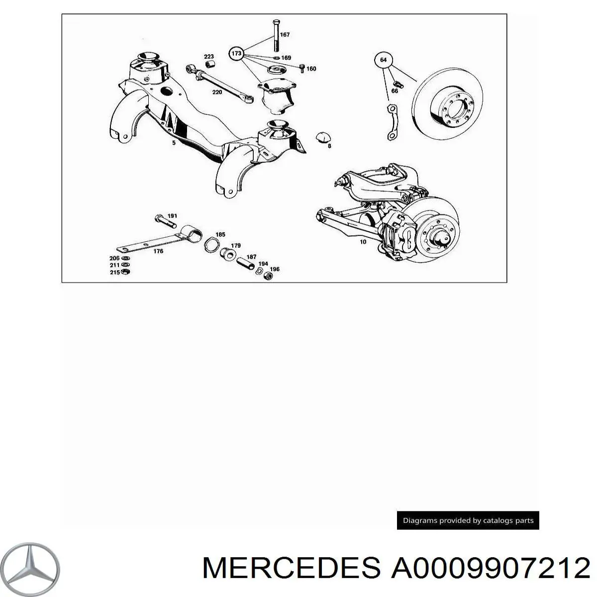  Mercedes A0009907212 цена, от 5.09 USD