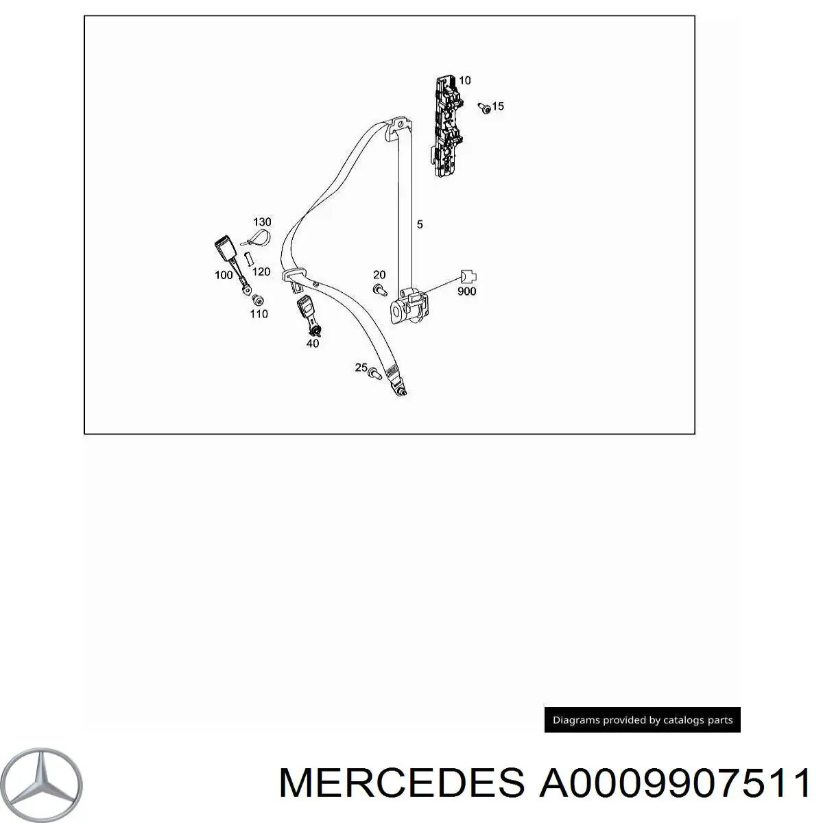  Mercedes A0009907511 цена, от 133.17 USD