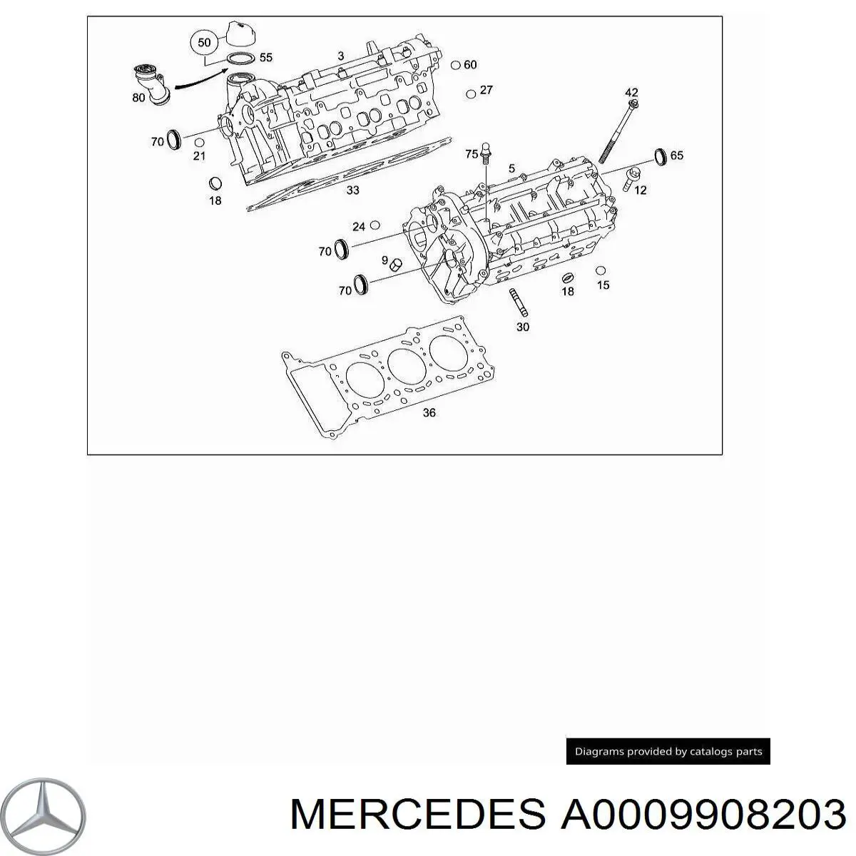 A0009908203 Mercedes 