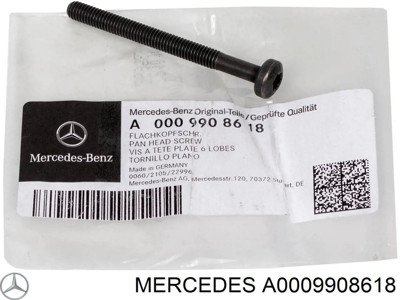 A0009908618 Mercedes parafuso de cama da árvore distribuidora