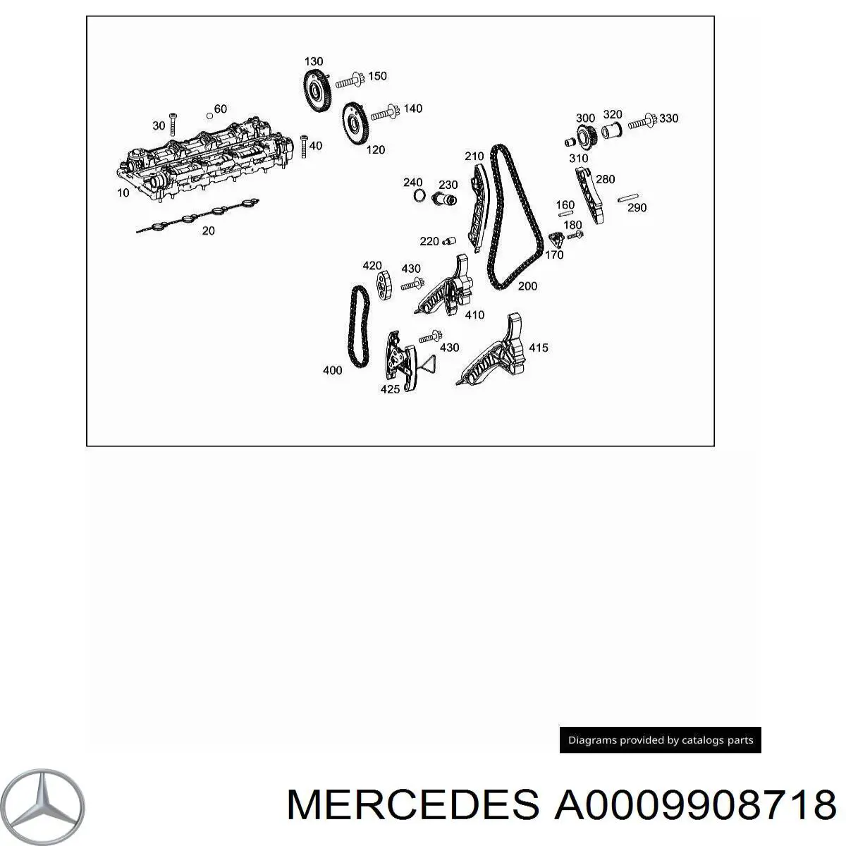 A0009908718 Mercedes parafuso de cama da árvore distribuidora