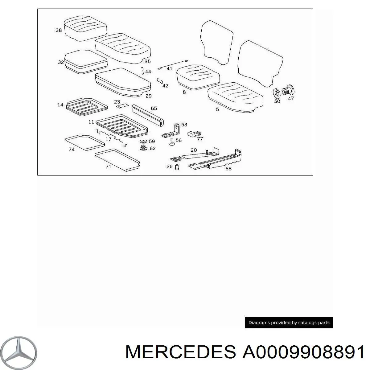 A0009908891 Mercedes 