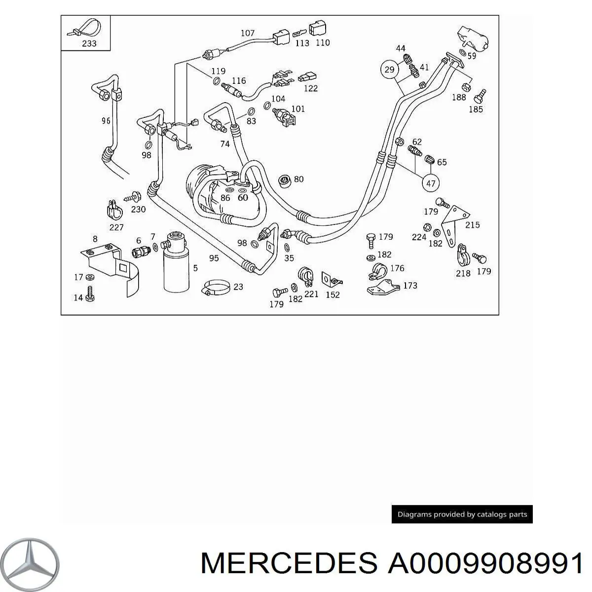 A0009908991 Mercedes 