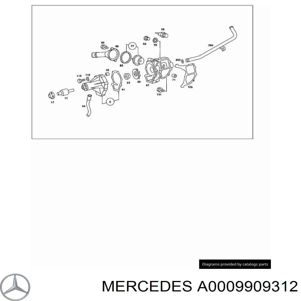 Купить A0009909312 Mercedes 