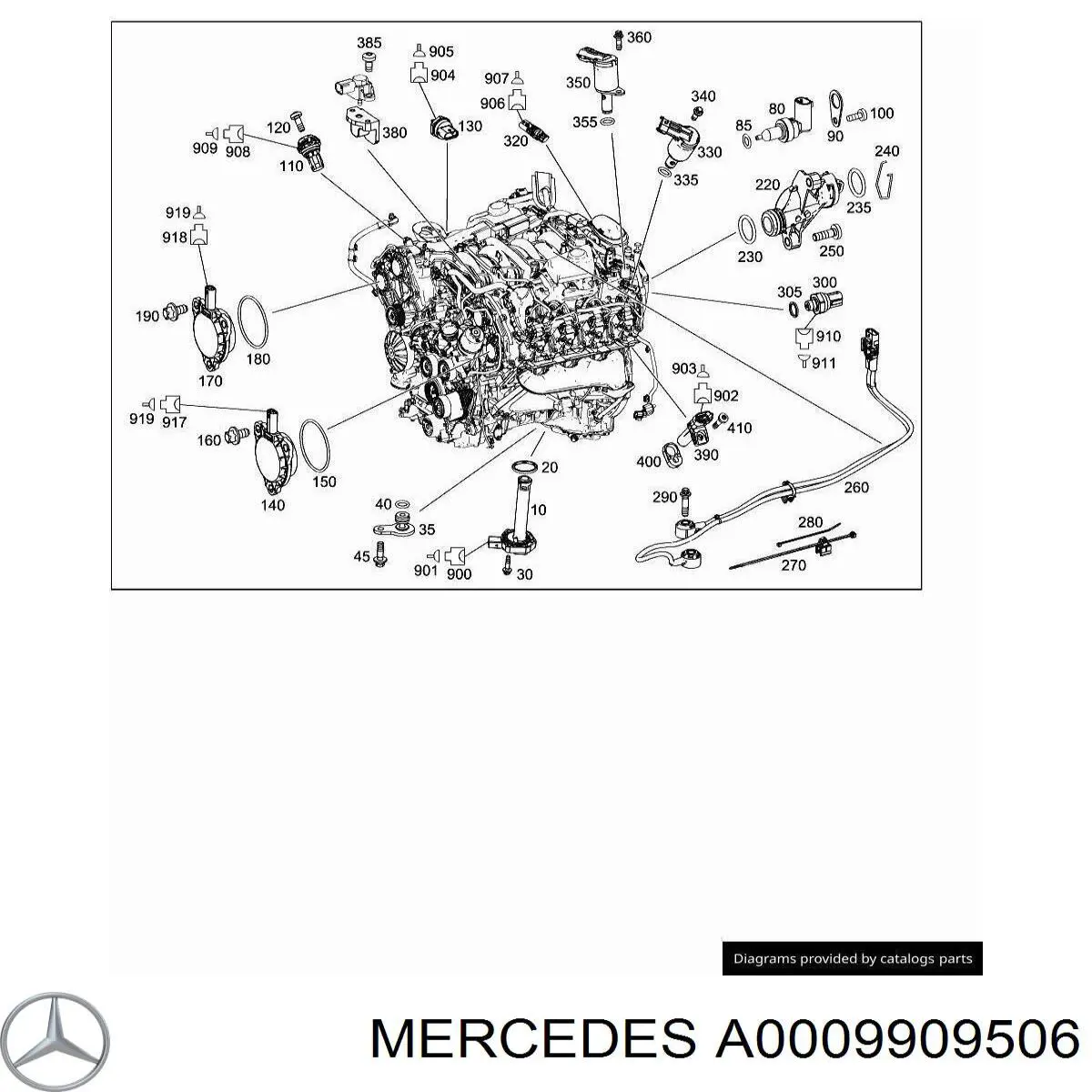 Купить A0009909506 Mercedes 