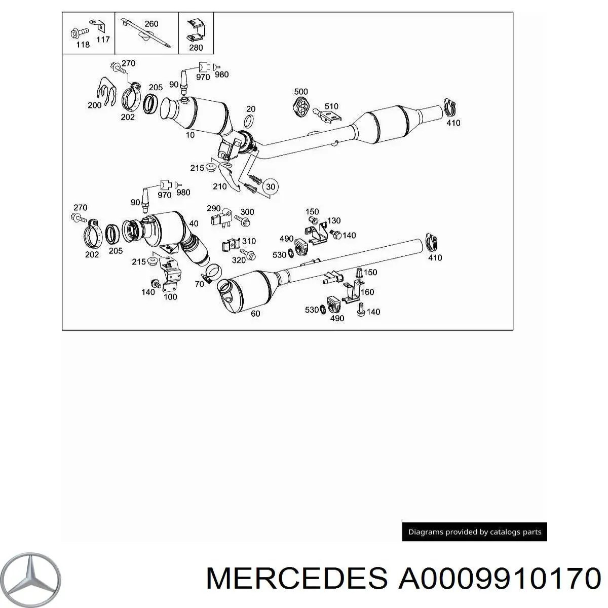 Скоба молдинга ветрового стекла Mercedes A0009910170 цена, от 2.96 USD