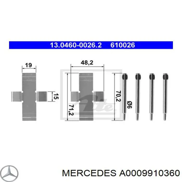 0009910360 Mercedes 