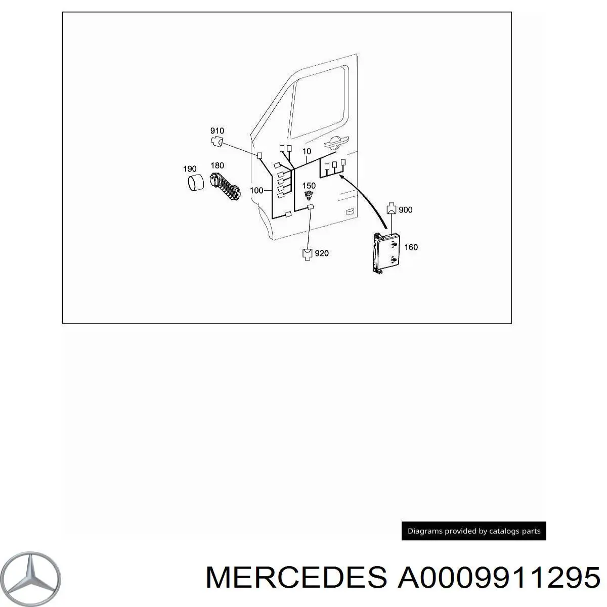  Mercedes A0009911295 цена, от 2.06 USD