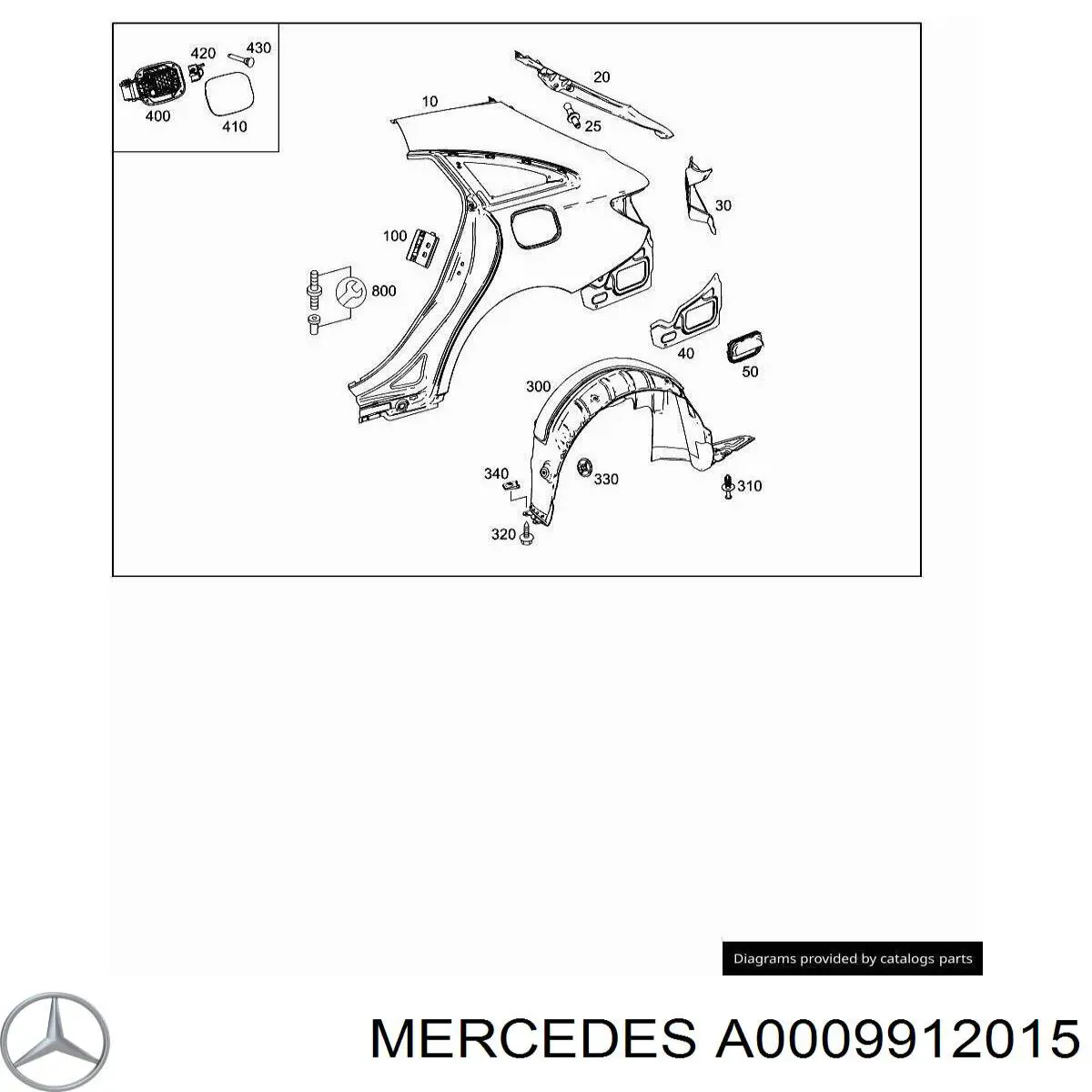 A0009912015 Mercedes 