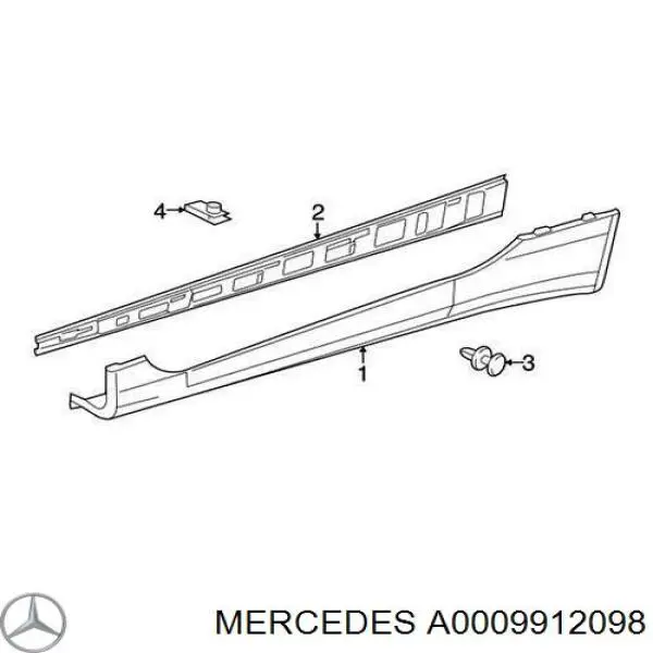 A0009912098 Mercedes 