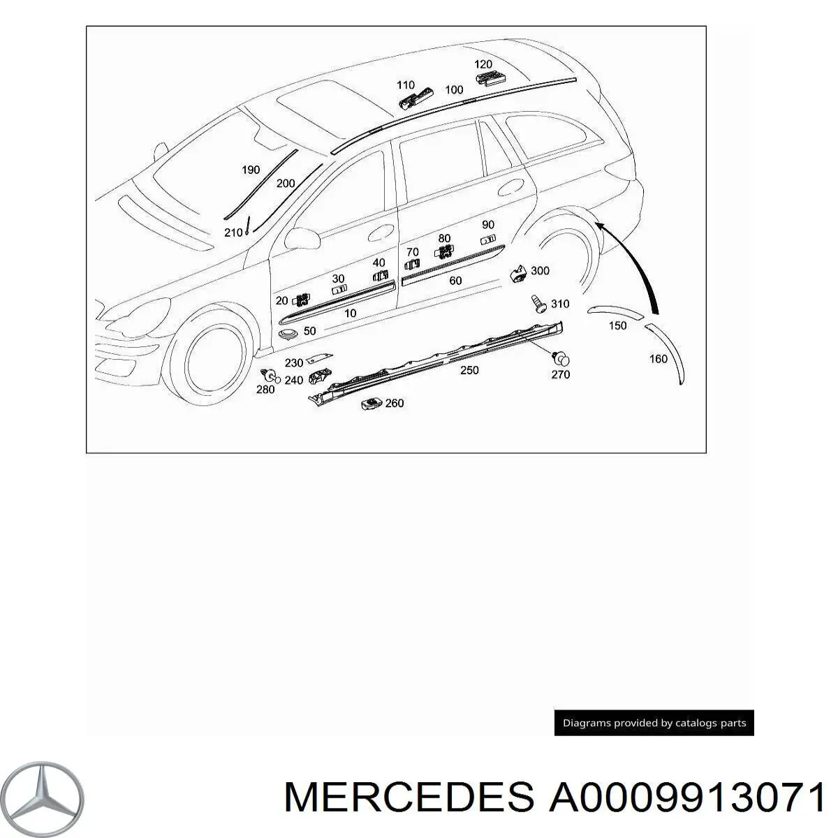 A0009913071 Mercedes 