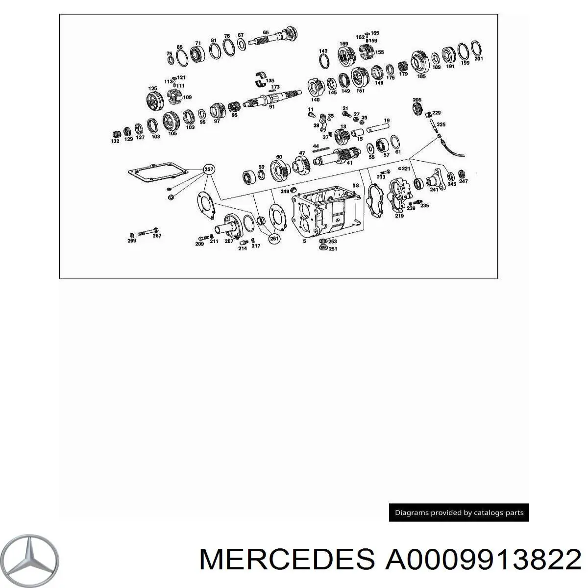 A0009913822 Mercedes 