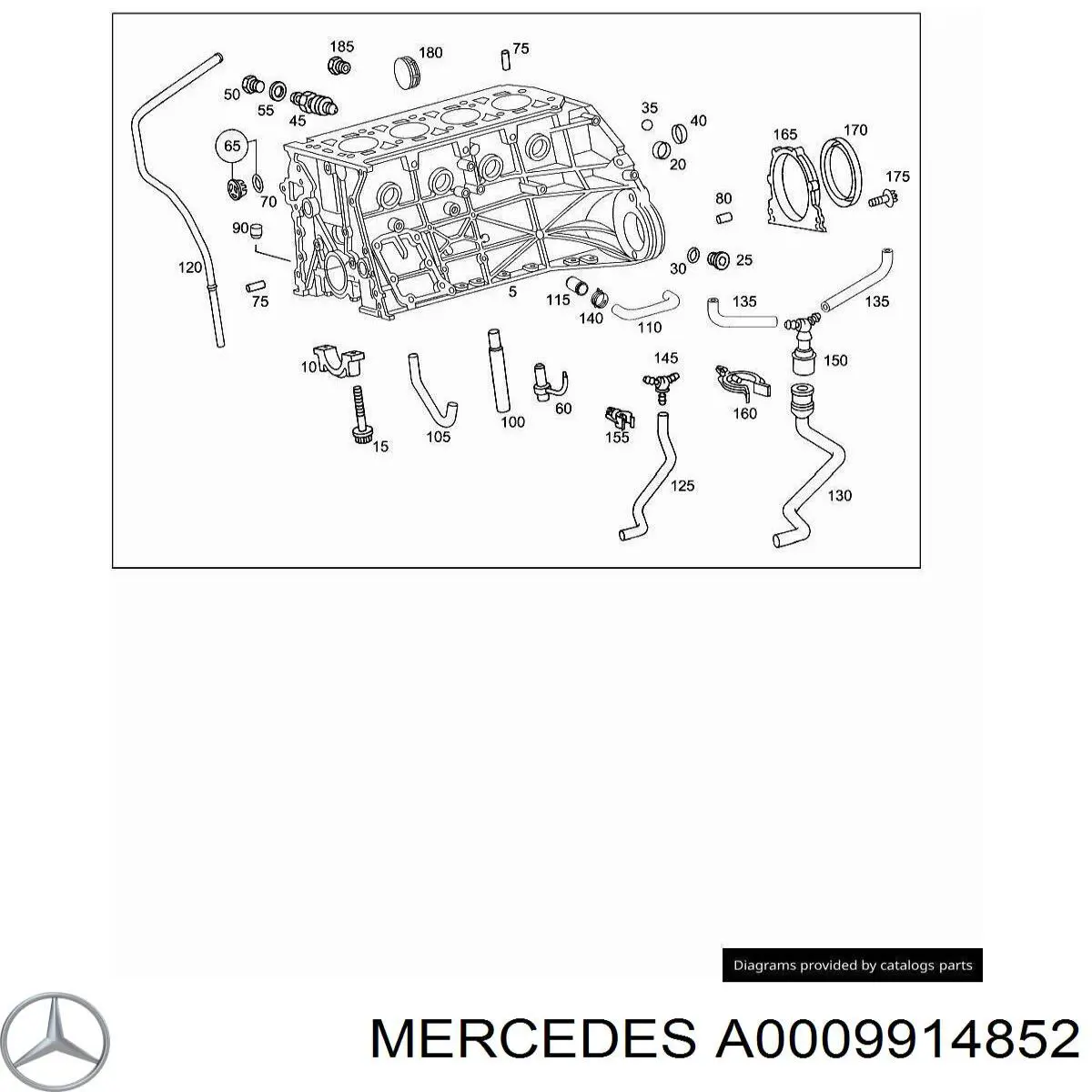  Mercedes A0009914852 цена, от 9.92 USD