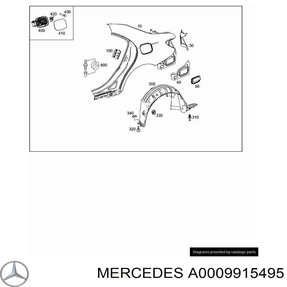 0009915495 Mercedes 