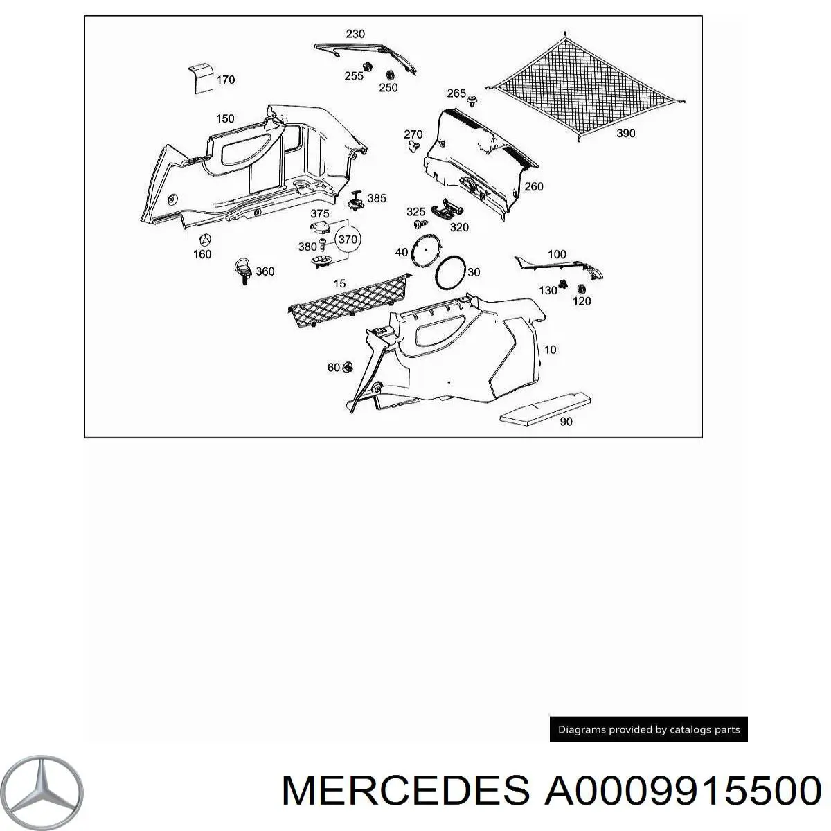 A0009915500 Mercedes 