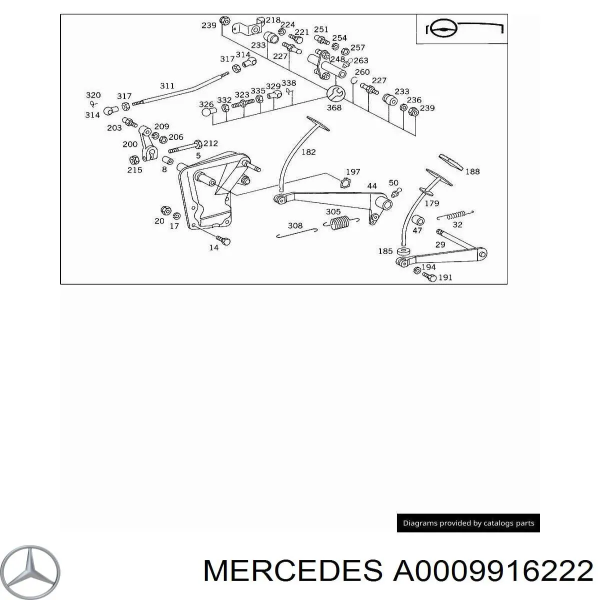 A0009916222 Mercedes 