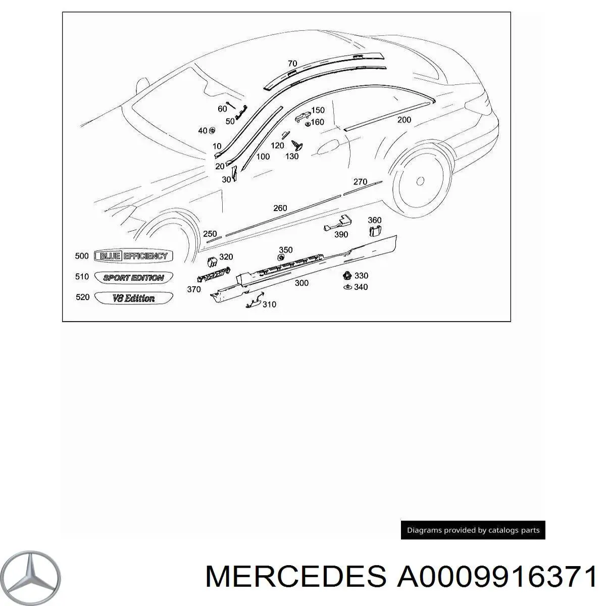 A0009916371 Mercedes 