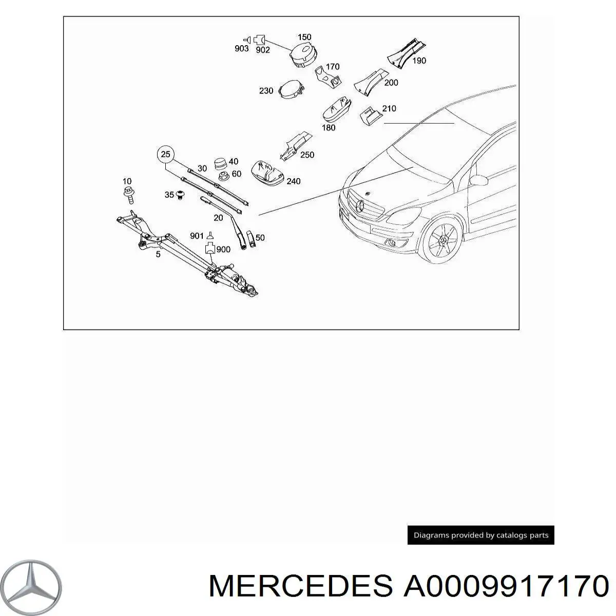  Mercedes A0009917170 цена, от 4.79 USD