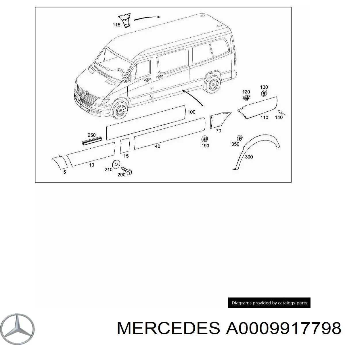 A0009917798 Mercedes 