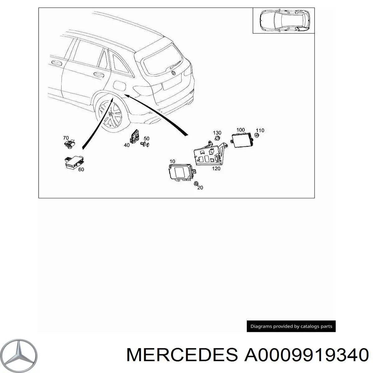 A0009919340 Mercedes 