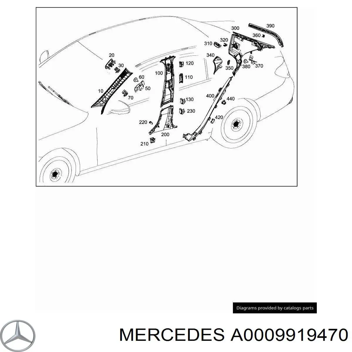  Mercedes A0009919470 цена, от 1.79 USD