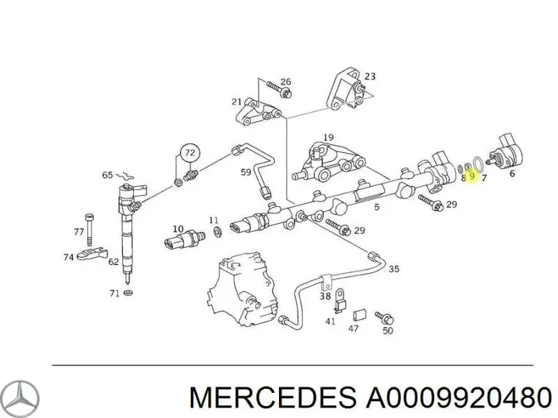 A0009920480 Mercedes 