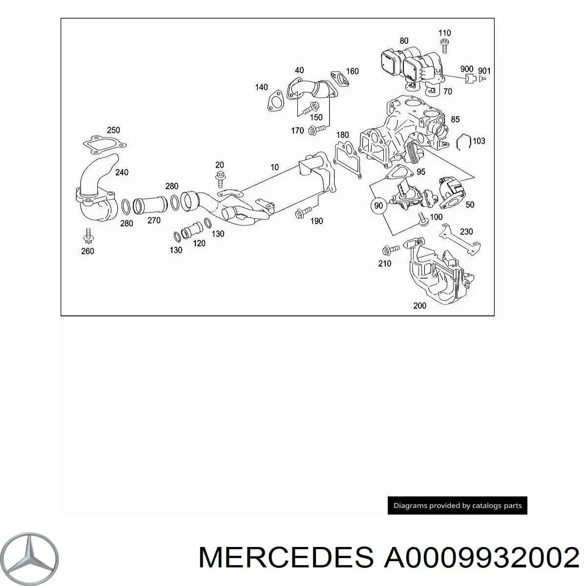  Mercedes A0009932002 цена, от 1.26 USD