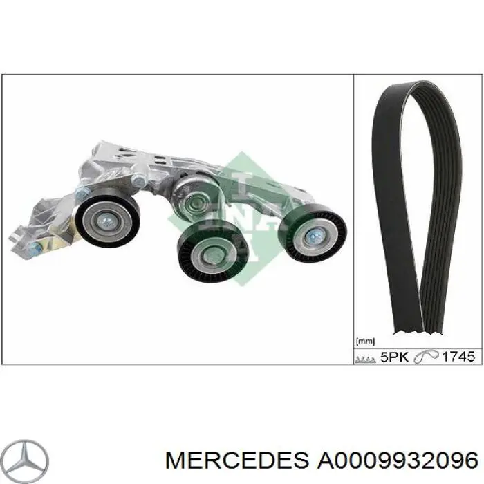 Клиновый ремень Mercedes A0009932096 цена, от 12.23 USD