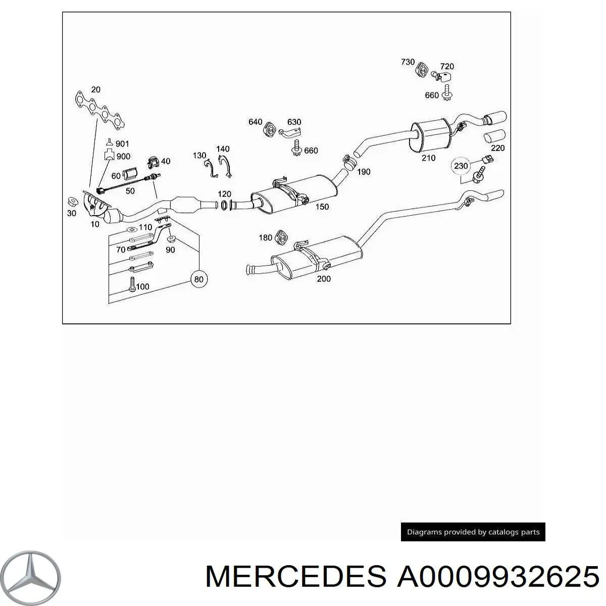 A0009932625 Mercedes 