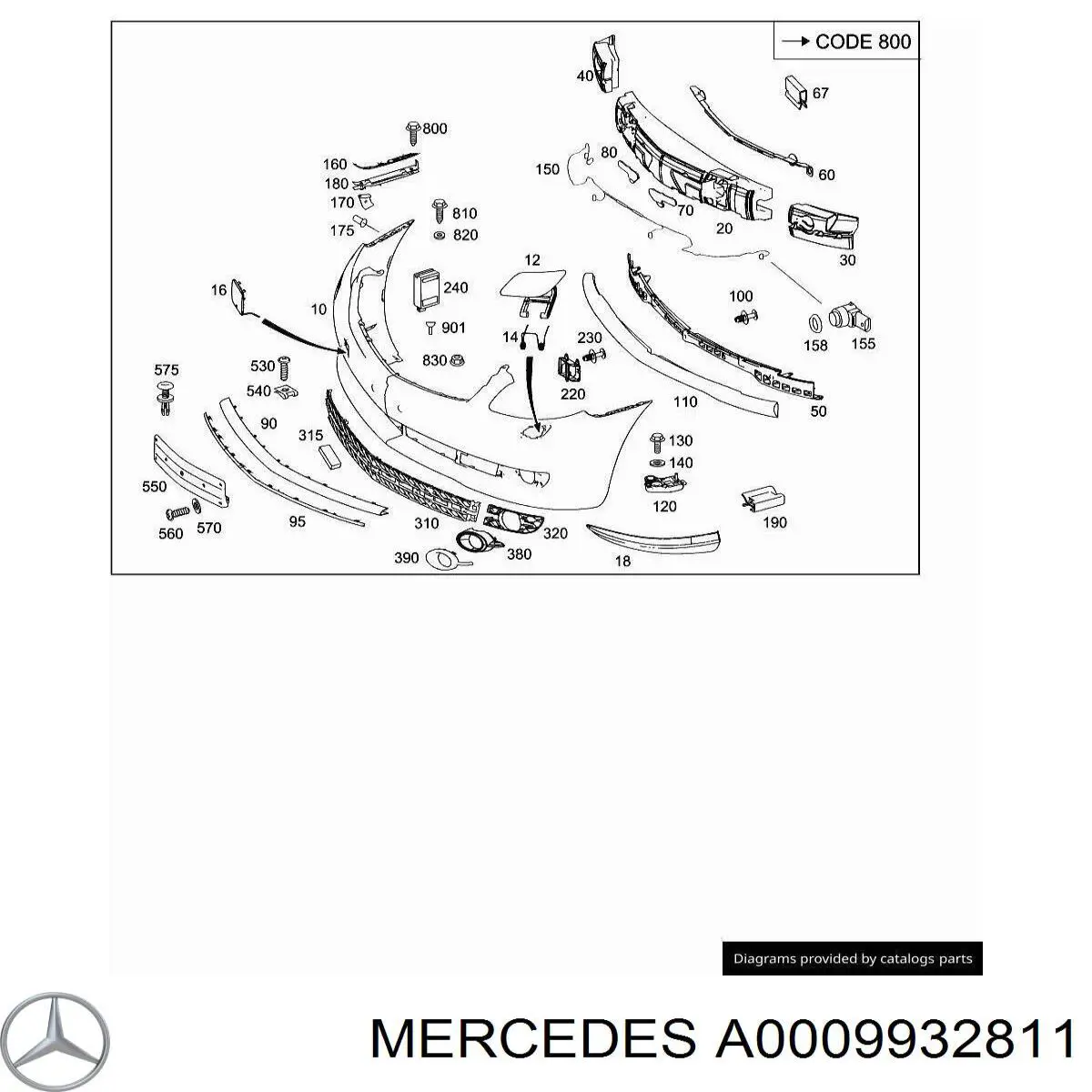 A0009932811 Mercedes 