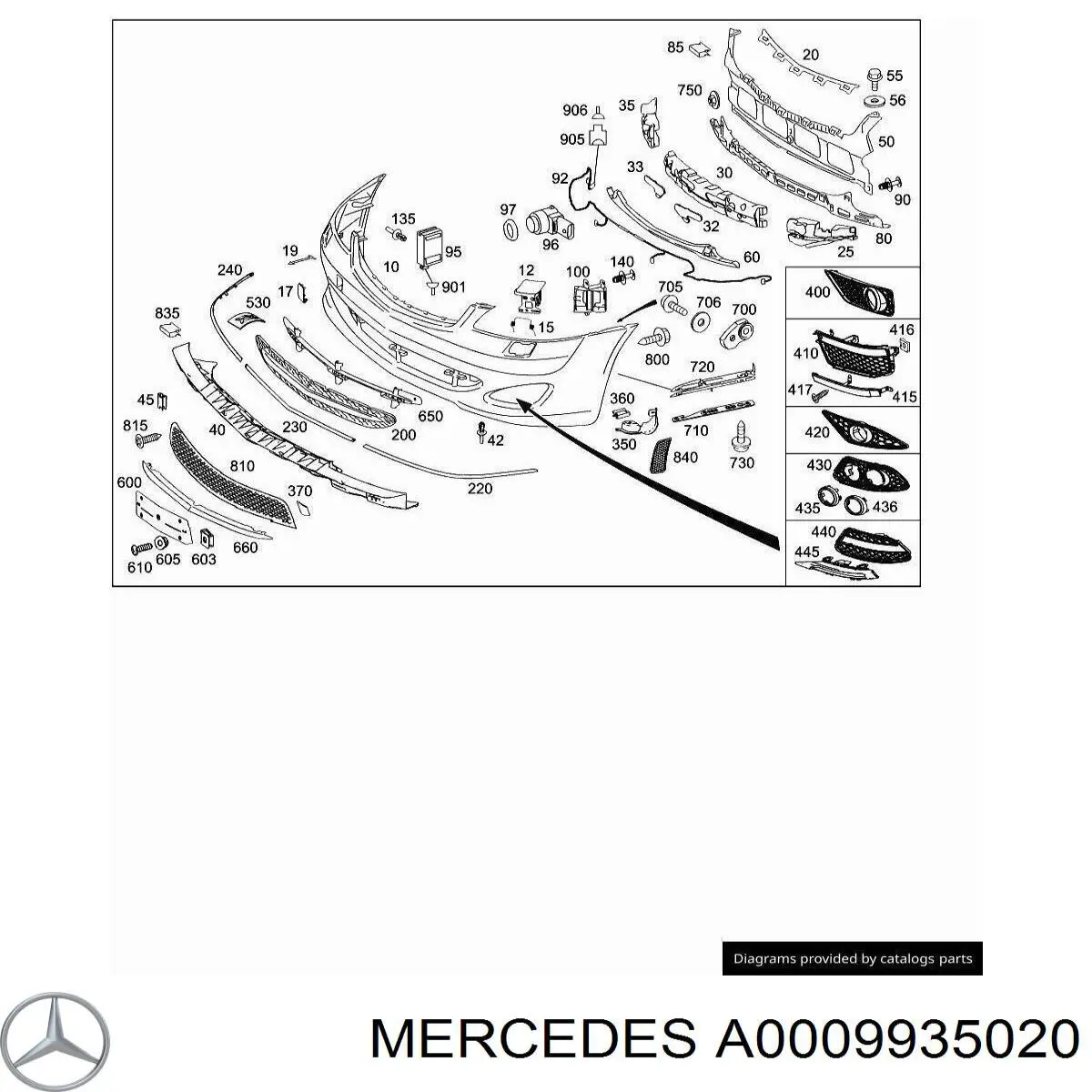 A0009935020 Mercedes 